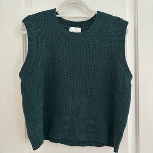 Soft Emerald Green Sweater Tank